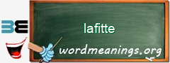 WordMeaning blackboard for lafitte